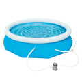 10' x 30" Round Inflatable Above Ground Pool Set P356