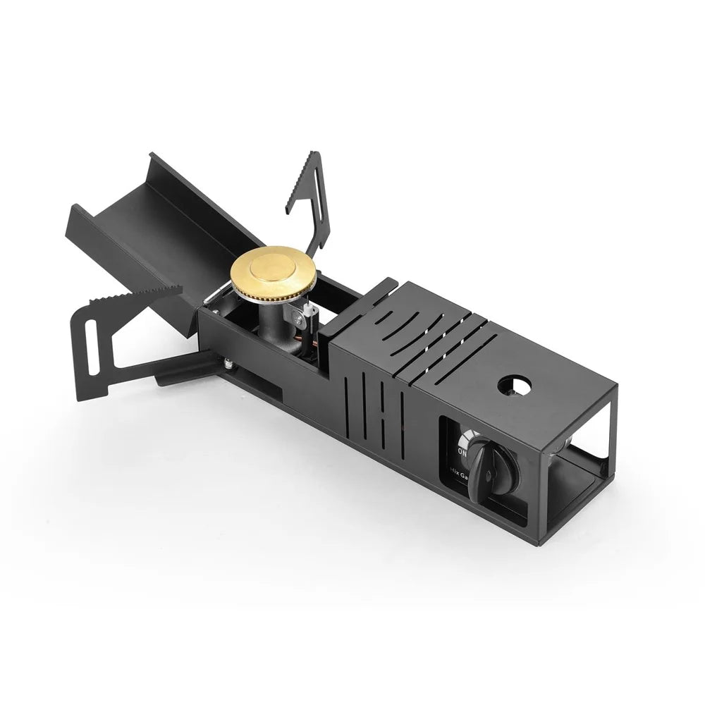 Portable Folding Butane Camping Stove with Piezoelectric Ignition W50961