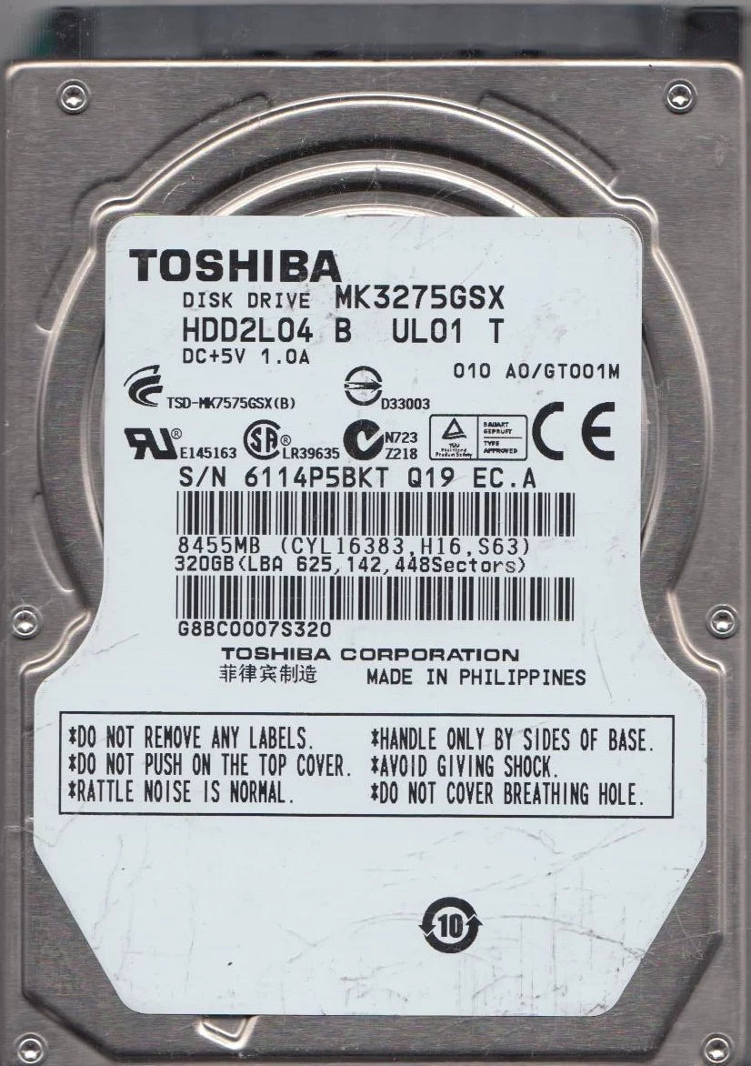 320GB SATA 2.5 Hard Drive K3749
