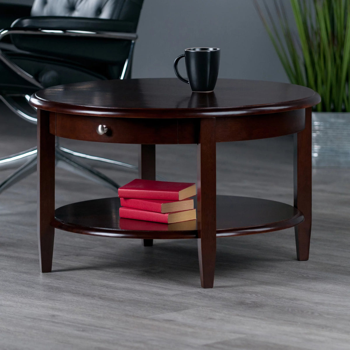 Round Wood Coffee Table Y116