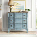 Blue 3 Drawer Accent Chest R42601