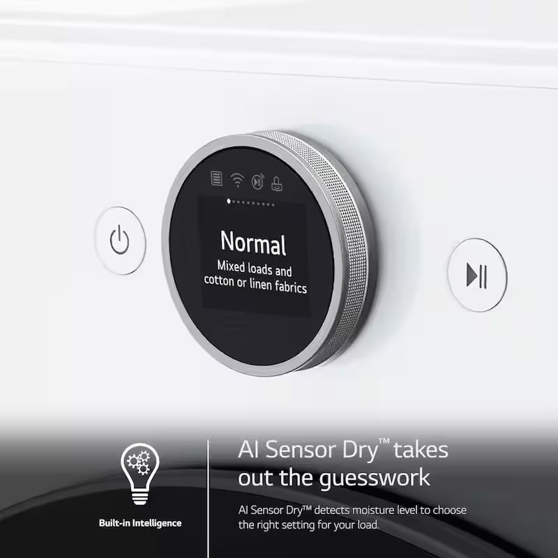 7.4 cu. ft. Vented Stackable Smart Gas Dryer in White G556107