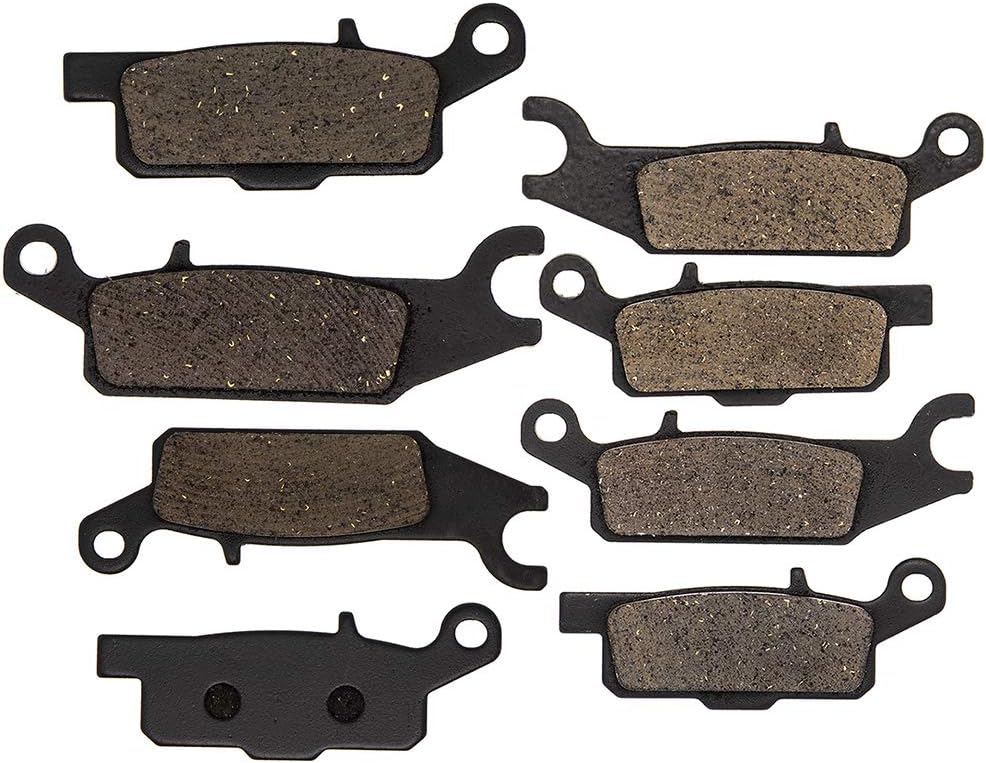 Brake Pad Kit for Yamaha Grizzly 700 550, Organic, Pack of 2 L96634
