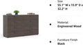 Mahogany 8 Drawer Double Dresser Y774