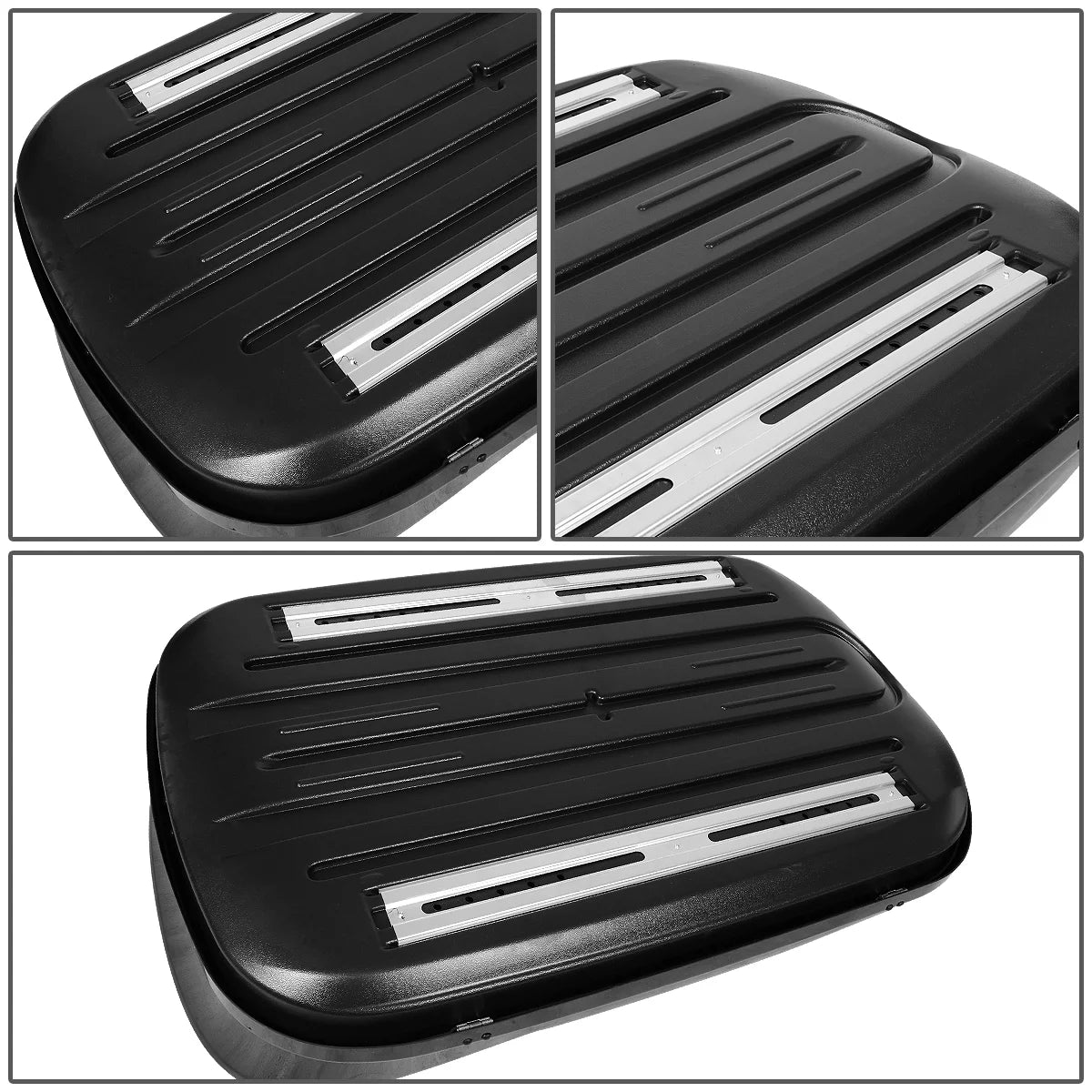 120cm Adjustable Aluminum Roof Top Cross Bar with Storage Cargo Baggage Carrier Y794895