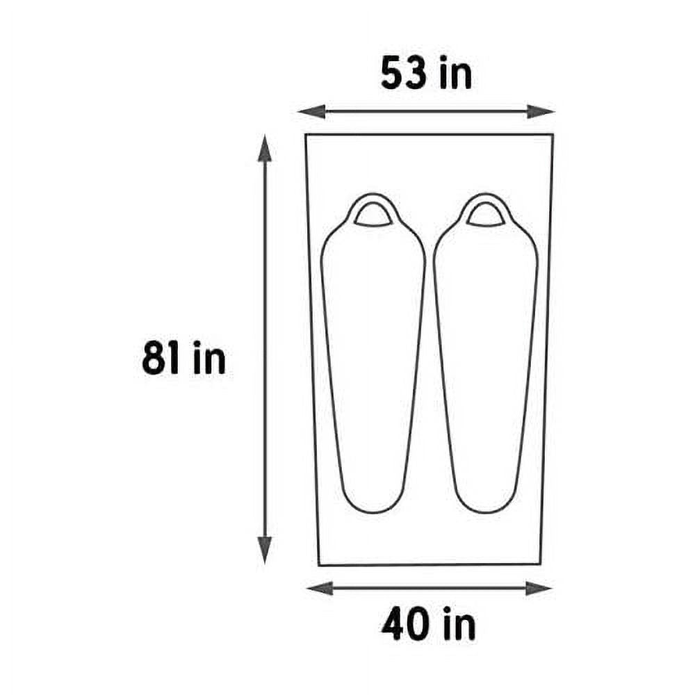 Grand 2 Footprint, Lightweight, Water Resistant, Fitted Ground/Camping Tarp H874805
