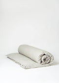 Ecru/Graphite Organic Cotton Stripe Duvet Cover N824