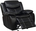 Faux Leather Recliner in Black G619481