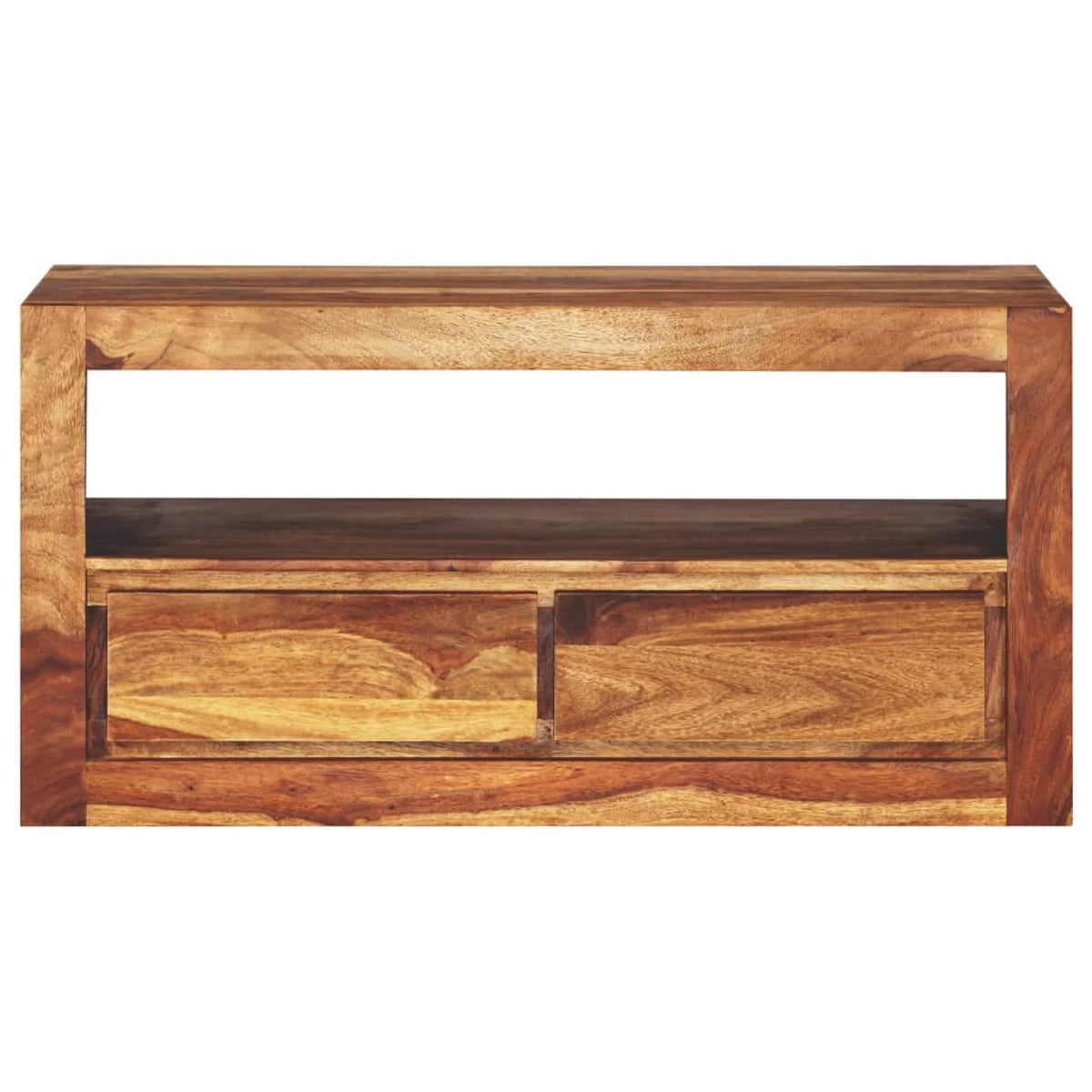 Sheesham Wood TV Cabinet with 2 Storage Drawers F1777