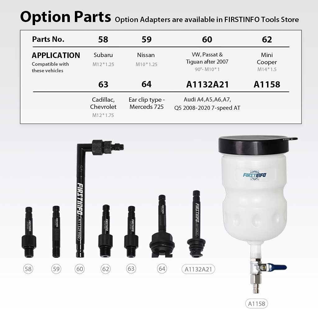10 Liter ATF Dispenser Kit with 14 Pieces Transmission Filling Adapters X77094
