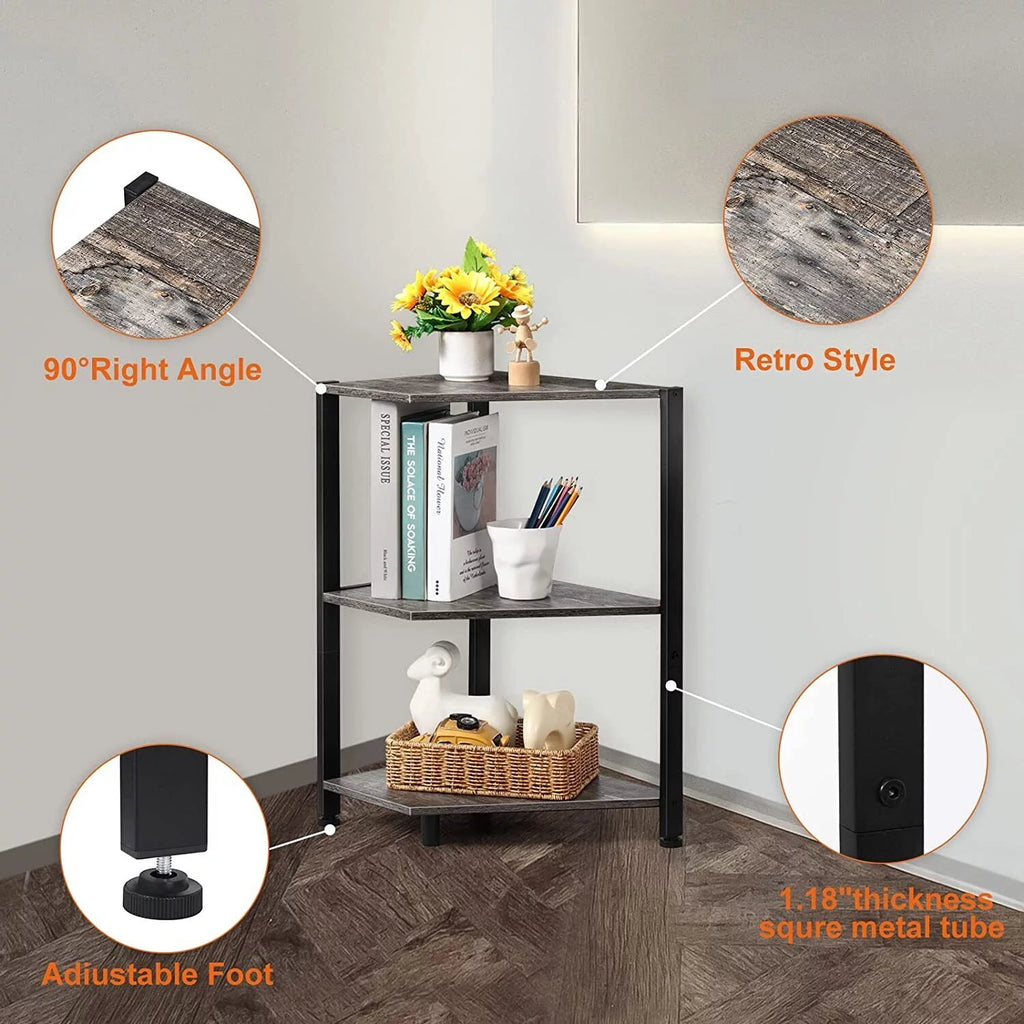 3-Tier Corner Storage Shelf N7331
