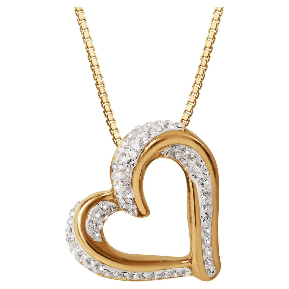 Slide Heart Pendant Necklace F31929