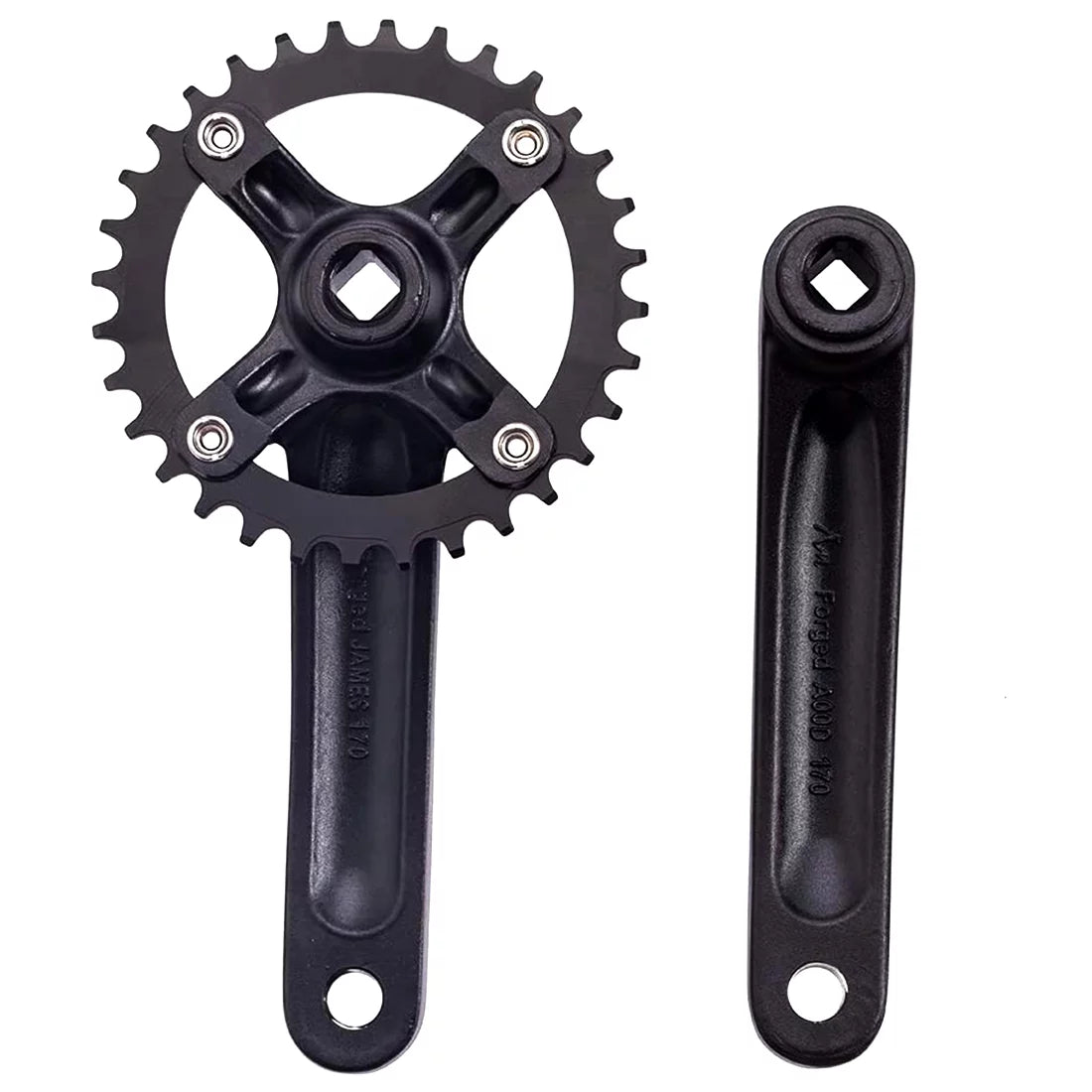 170mm Square Taper Single Speed Crankset U37855