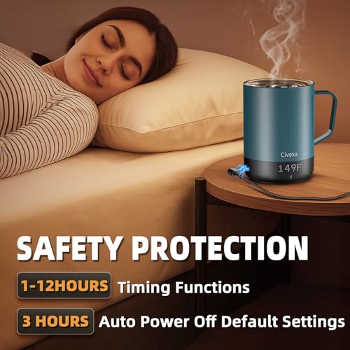 14Oz Rechargeable Self Heating Smart Coffee Mug P44297
