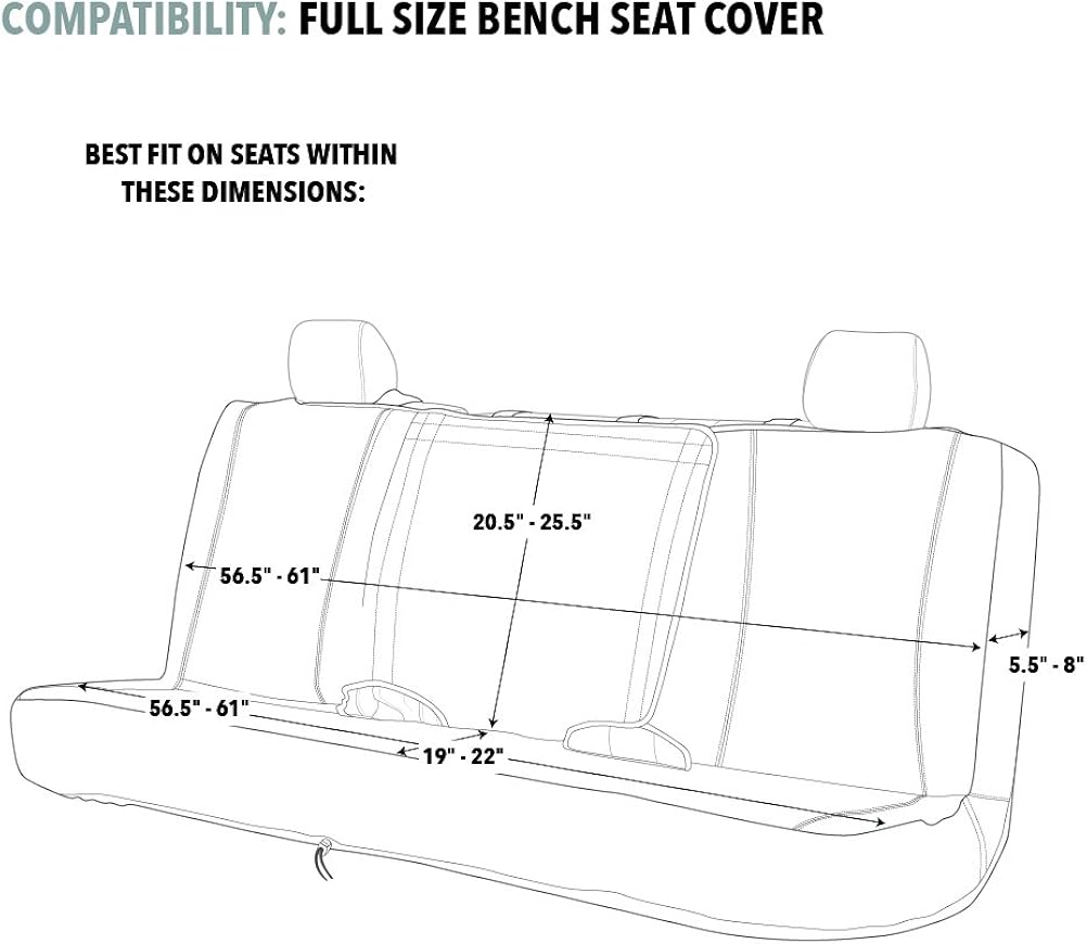 Shadow Grass Blades Camo Bench Seat Cover Pack of 2 T14582