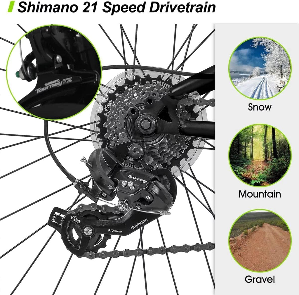 26 Inch Full-Suspension 21 Speeds Disc-Brake Mountain Bike Y364409