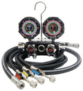 Mechanical Manifold Gauge Set 4 Valves C126