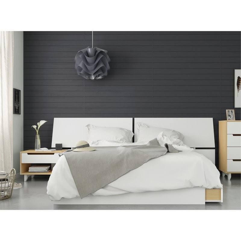 Natural Maple White Queen Size Bedroom Set P692215