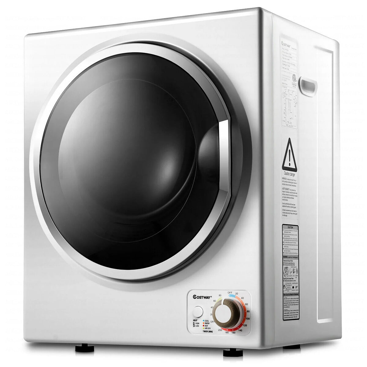 Compact Electric Cloth Dryer Stainless Steel Wall Mounted 1.5 cu.ft. E672553