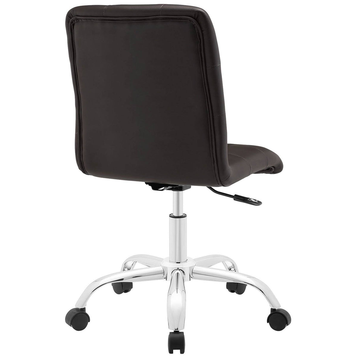 Brown Armless Mid Back Office Chair H471386