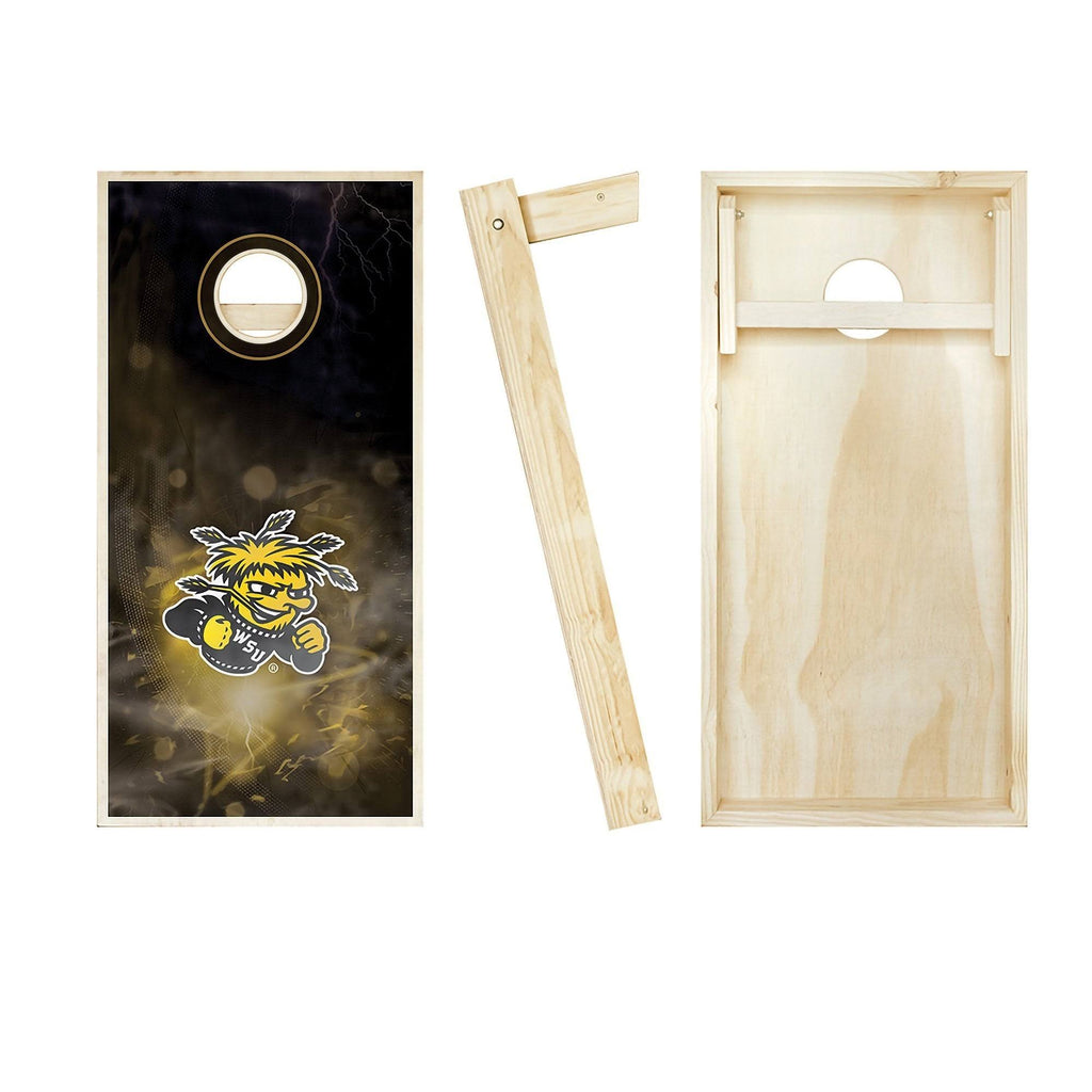 Cornhole Board Set with 8 Team Logo Bags and Carrying Case A418