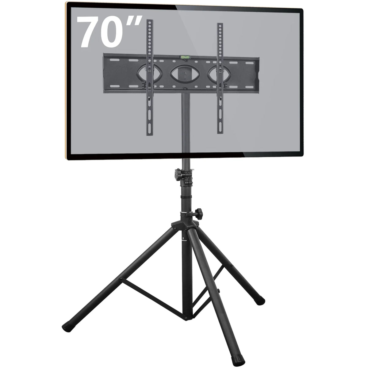 Black Portable Tripod TV Stand up to 75 inch W7320