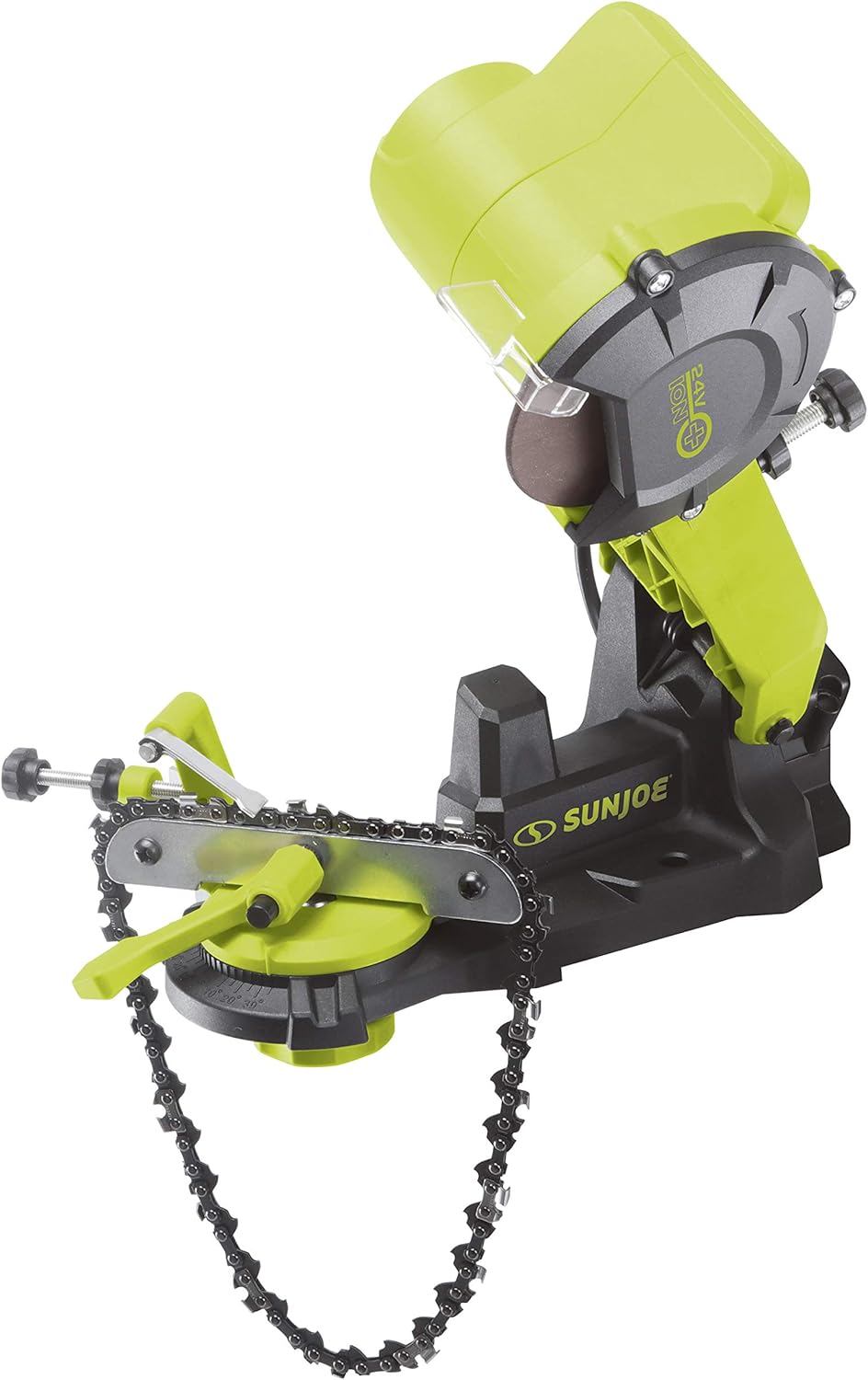 24-Volt Cordless Chainsaw Sharpener Kit with 2.0-Ah Battery and Quick Charger W323