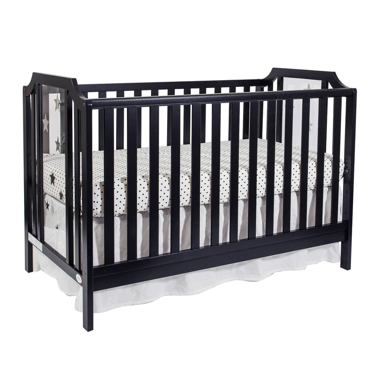 Black Convertible Crib L183