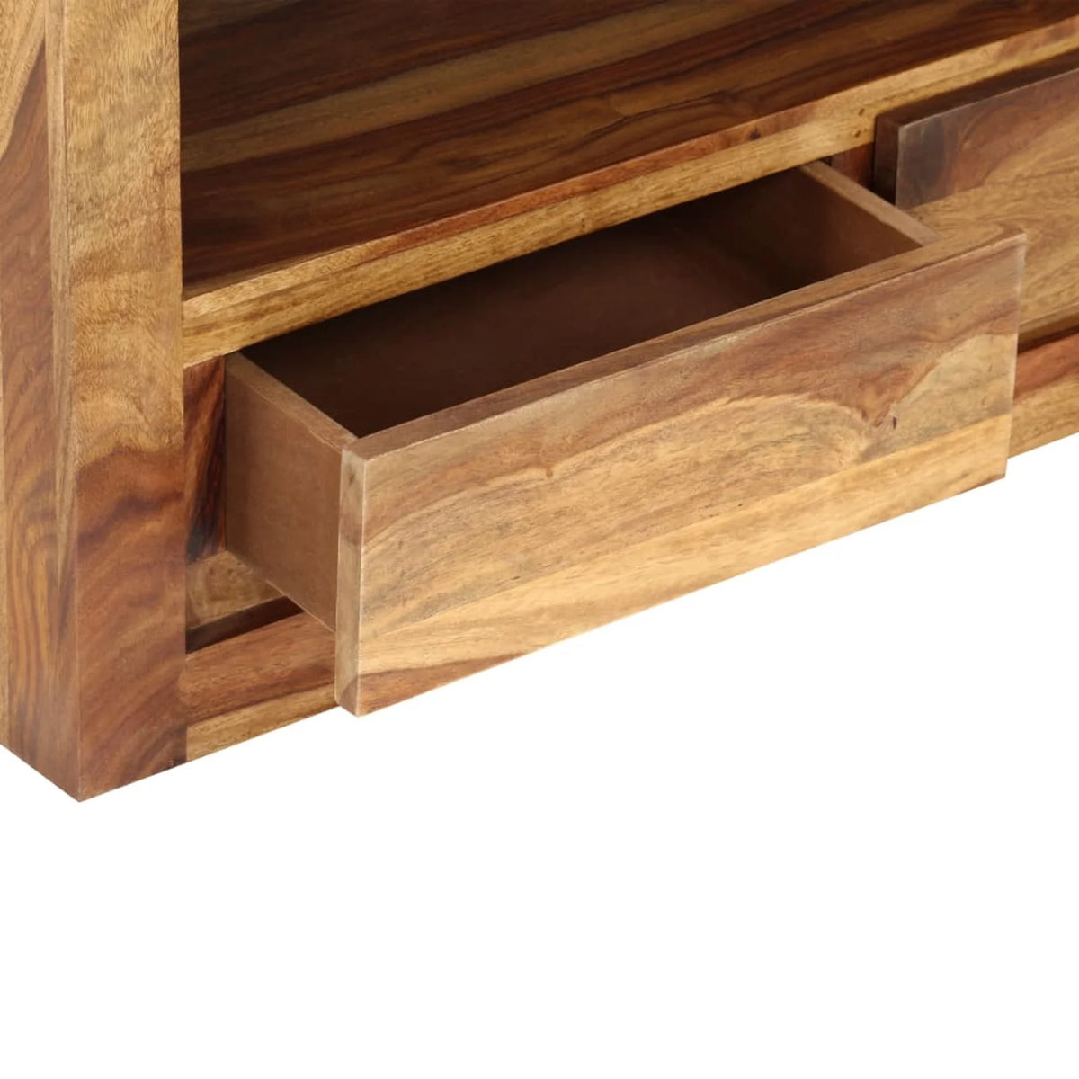Sheesham Wood TV Cabinet with 2 Storage Drawers F1777