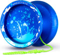 Blue Splash Finger Spin Metal Yoyo I318