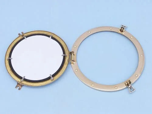 Brass Porthole Mirror 12 in. J899007