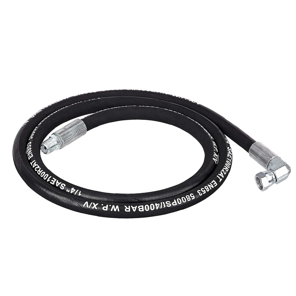 Retractable Heavy Duty Grease Hose Reel 1/4" x 50' High Pressure Hose 5800 PSI J479982