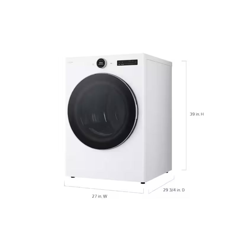 7.4 cu. ft. Vented Stackable Smart Gas Dryer in White G556107