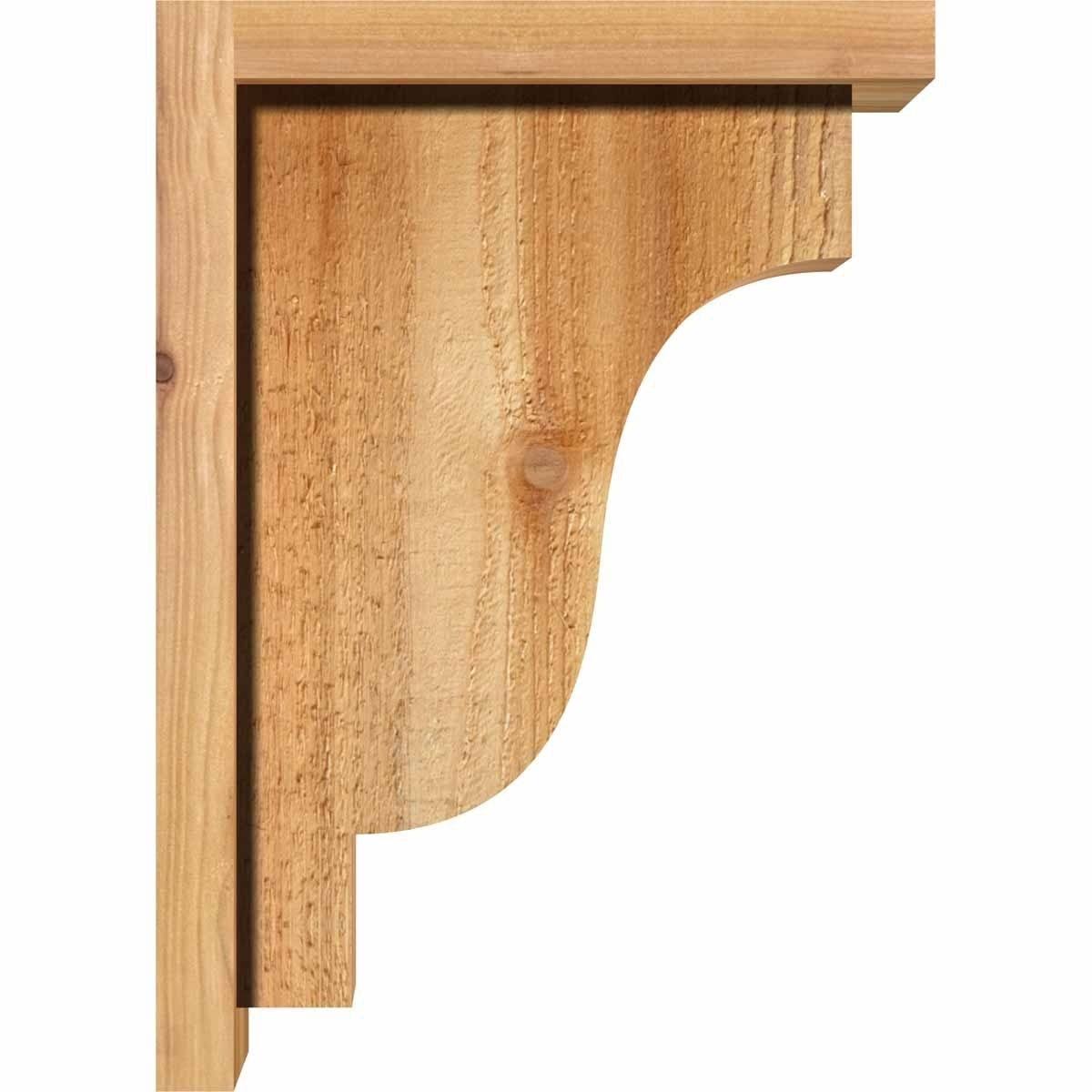 Rough Sawn Corbel with Backplate, Western Red Cedar S241485