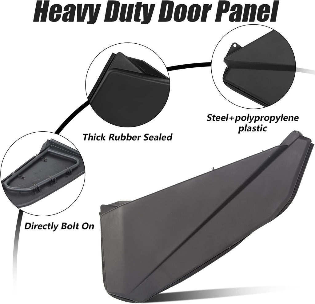 2Pcs Lower Half Door Panels Insert Kit with Metal Frame B483