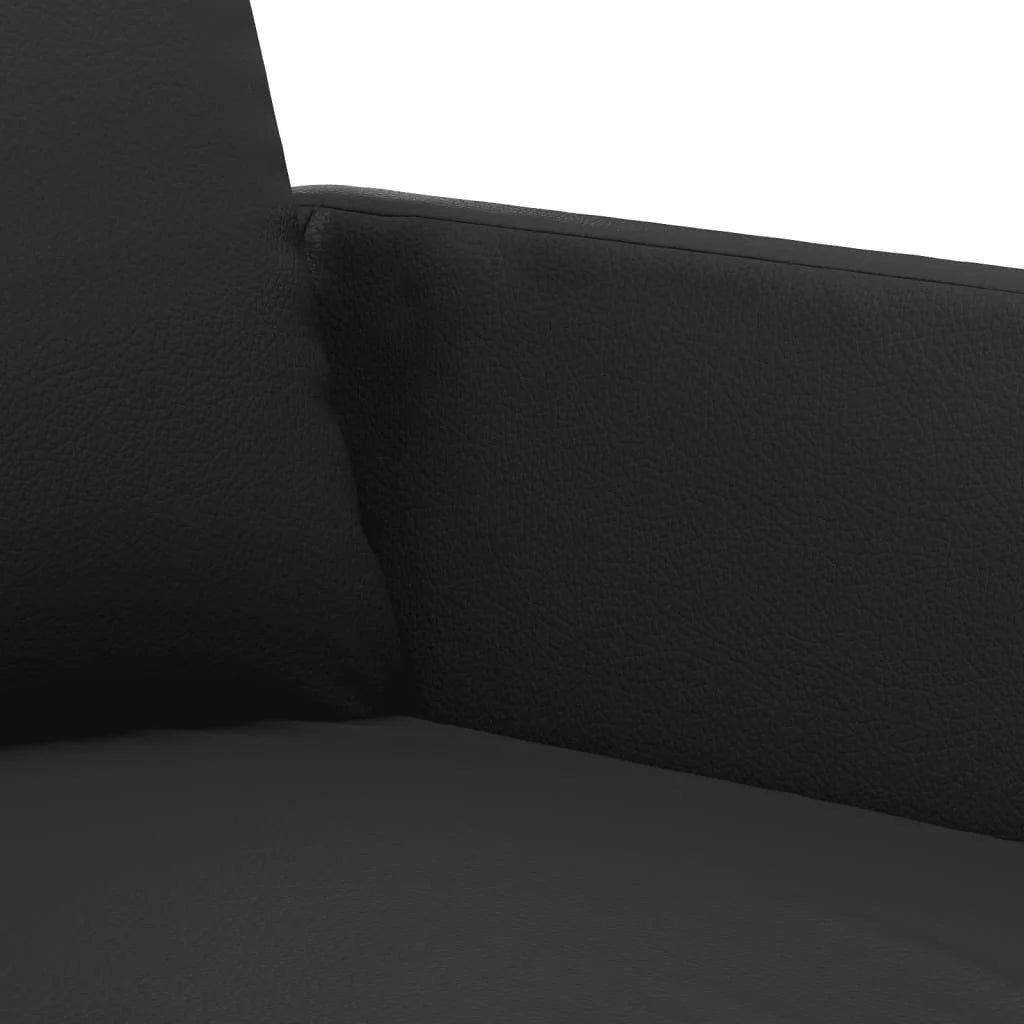 Black Faux Leather Sofa Chair H556240