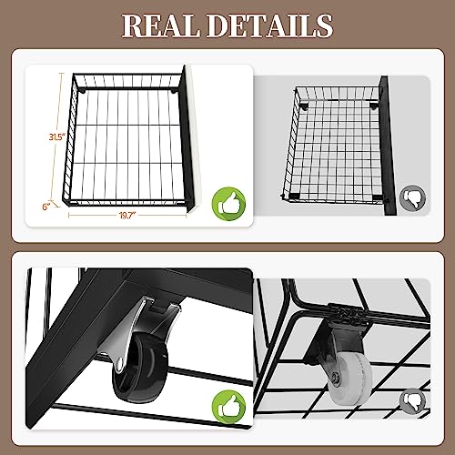 Black Queen Upholstered Bed Frame with 3 Drawers Storage G889754
