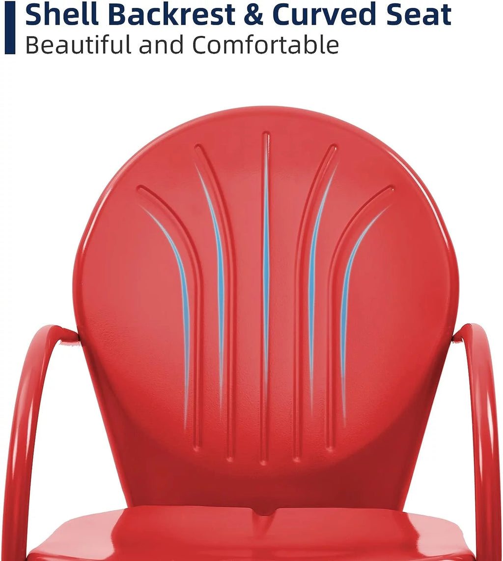Set of 2 All Weather Metal Outdoor Chairs A85487