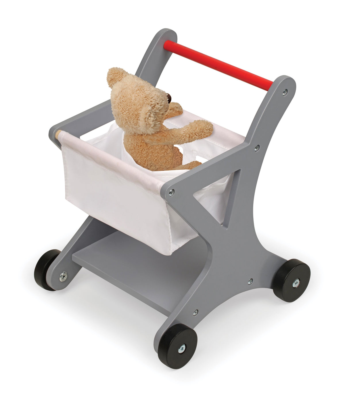 Doll Playset with Shopping Cart and Pretend Food V3816
