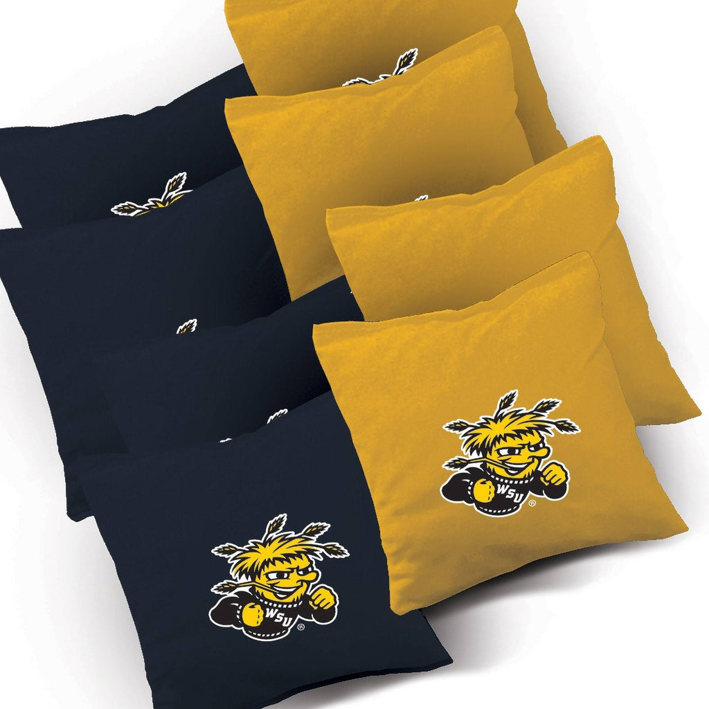 Cornhole Board Set with 8 Team Logo Bags and Carrying Case A418