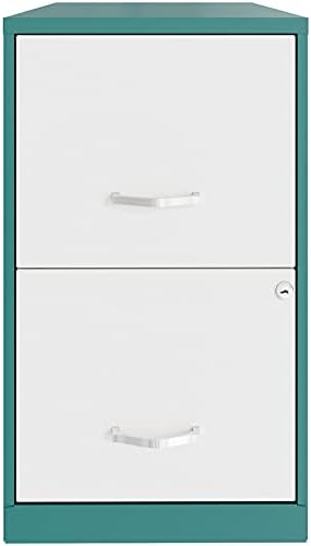 18in 2 Drawer Metal File Cabinet Teal U327