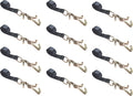 2 x 10' Green Car Straps Tie Down Set (6 - Pack) K276930