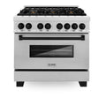 36 in. Gas Stove and Electric Oven Range G583