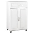 White 1 Drawer 2 Door Base Storage Cabinet M625239