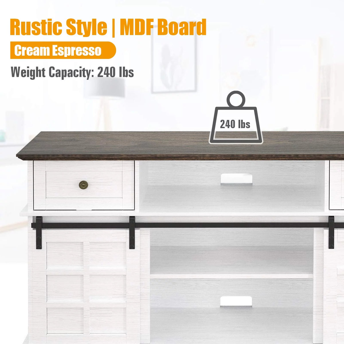 White TV Stand B176