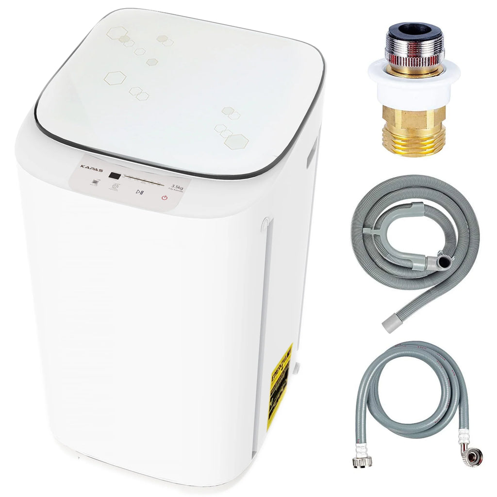 Fully Automatic 2-in-1 Washer & Dryer Machine 8 lbs. Capacity White C8535