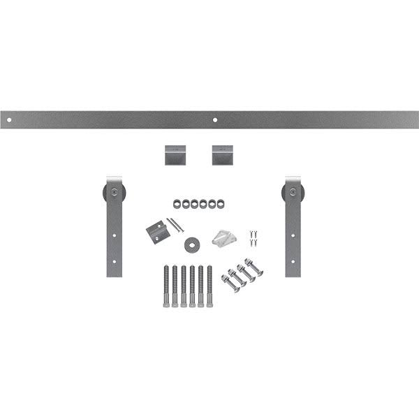 Barn Door Hardware Set with 6 ft Track, PC Chrome W872