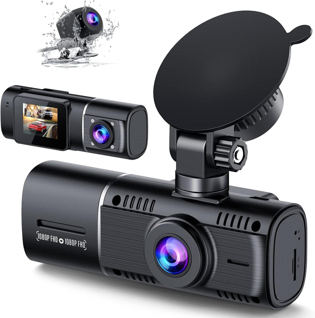 3 Channel Dash Cam Front and Rear 1080P+720P+720P Car Camera M67003
