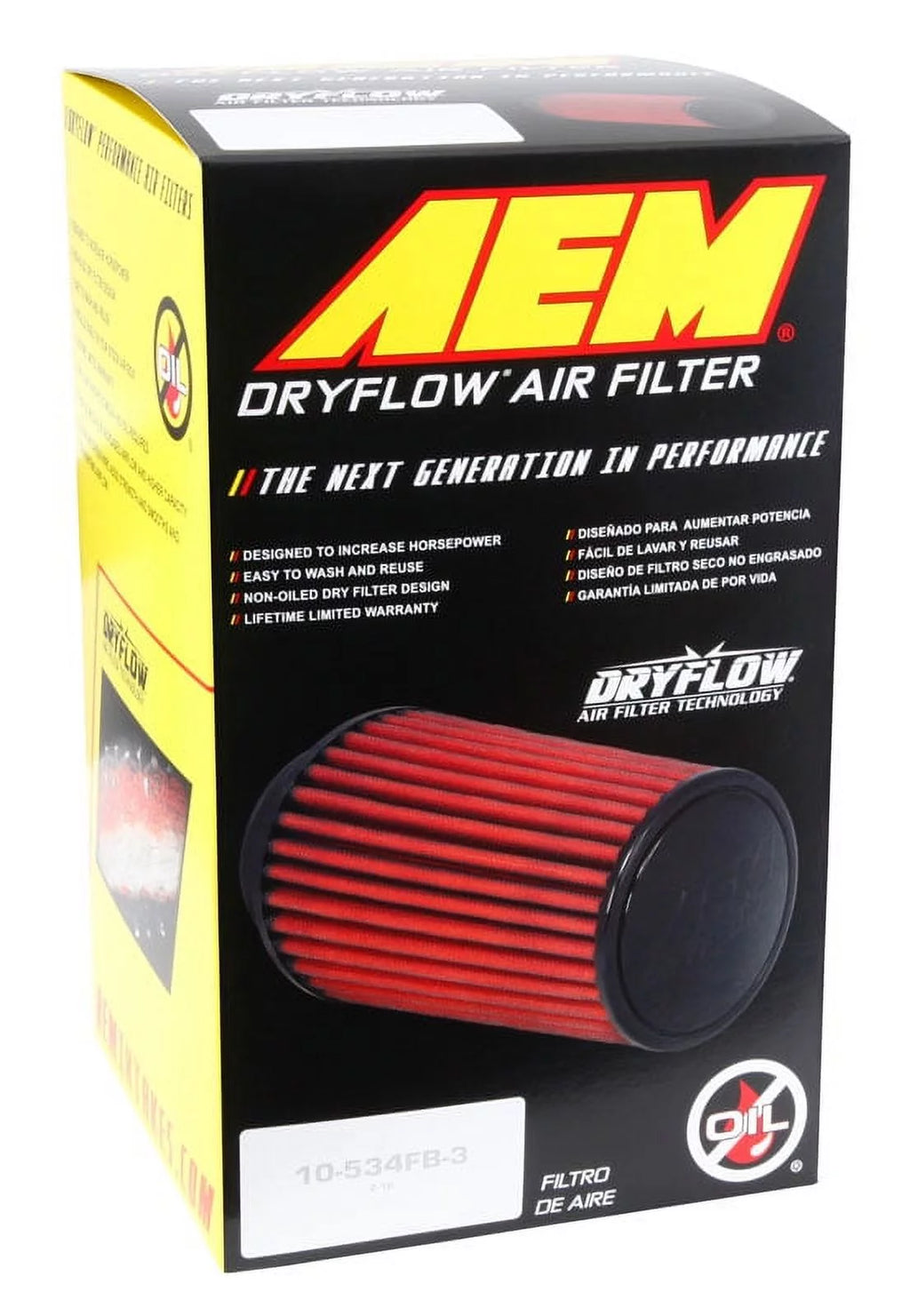 Universal DryFlow Clamp-On Air Filter O342283