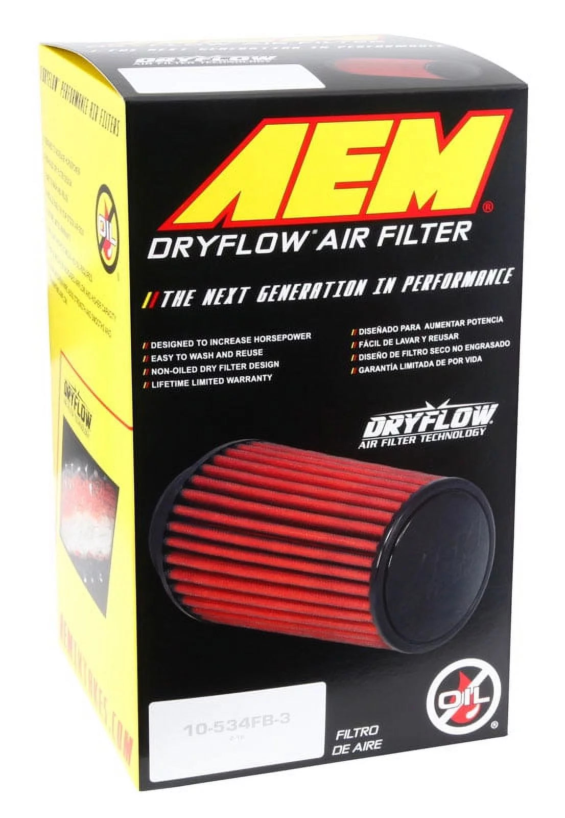 Universal DryFlow Clamp-On Air Filter O342283